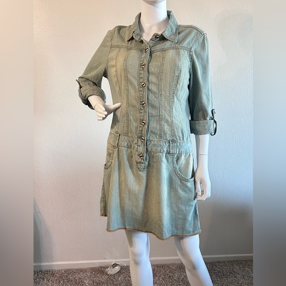 Joie Soft Denim Drop Waist Button Down
Dress - Picture 5 of 9